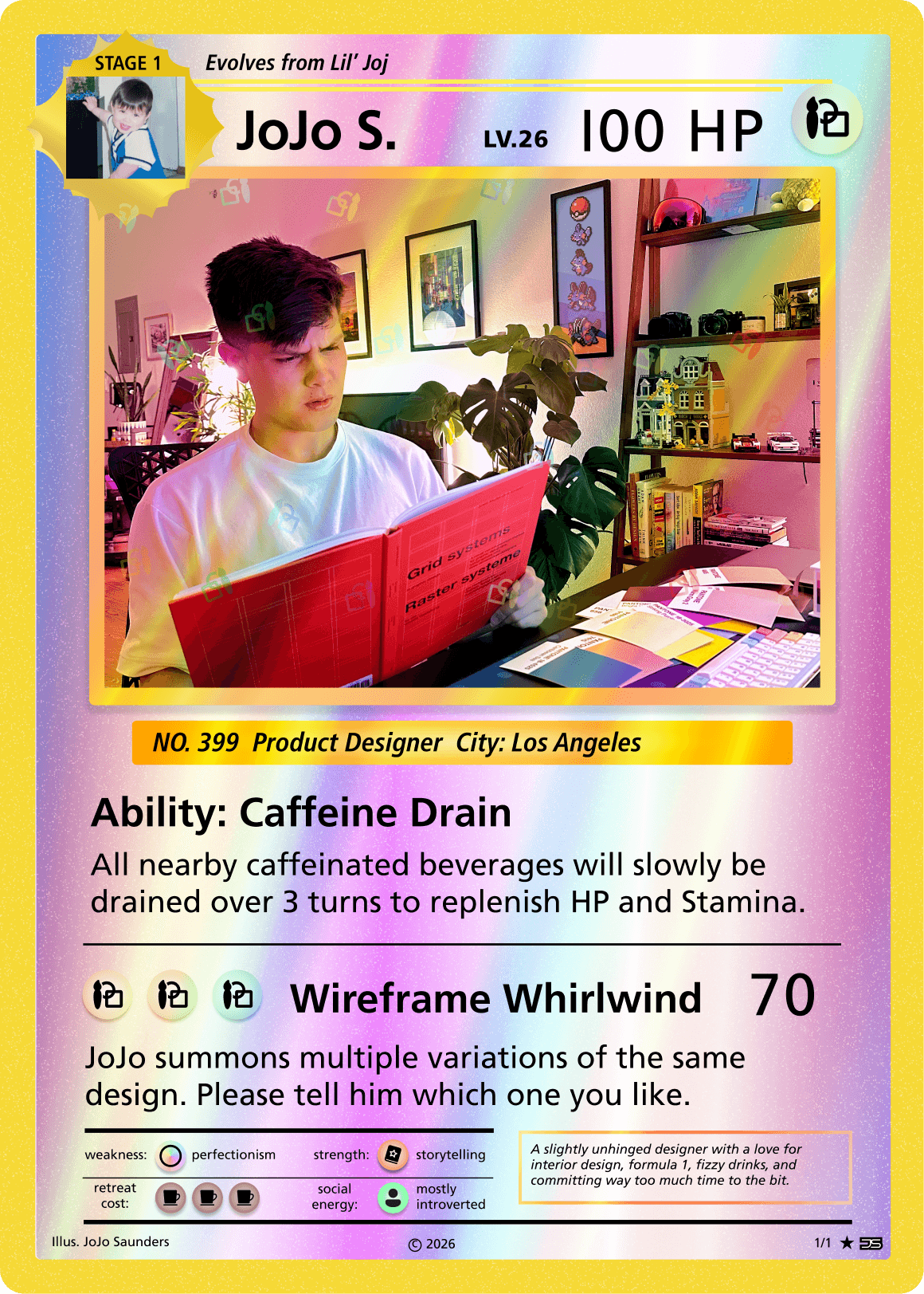 Trading card — front