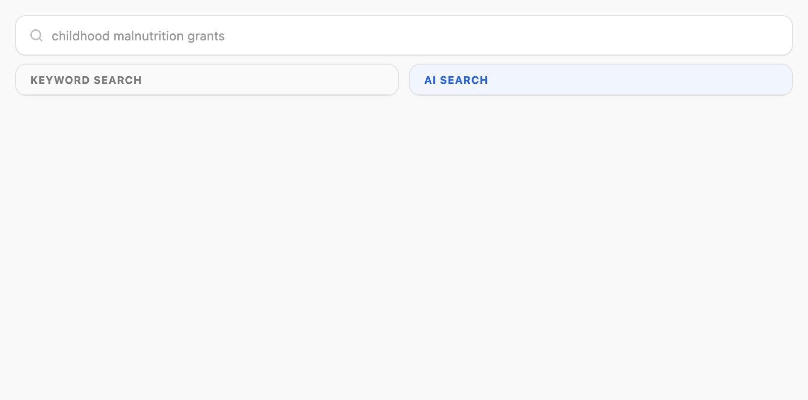 Keyword vs AI search comparison